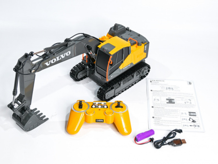 Фото Радиоуправляемый экскаватор Double Eagle Volvo EC160E 1/20 2.4G RTR | Инномарт