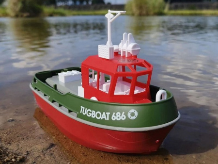 Фото Радиоуправляемый буксир Heng Long Tugboat (зеленый) 2.4G 1/72 RTR | Инномарт