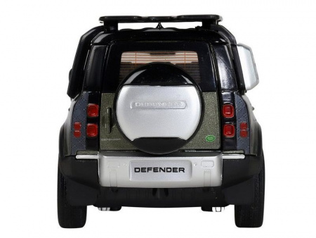 Фото Машина "АВТОПАНОРАМА" Land Rover Defender 110, 1/32, зеленый, свет, звук, в/к 17,5*13,5*9 см | Инномарт