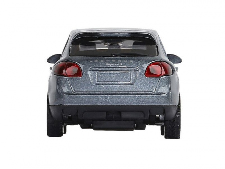 Фото Машина "АВТОПАНОРАМА" Porsche Cayenne S, серый перламутр, 1/43, инерция, в/к 17,5*12,5*6,5 см | Инномарт