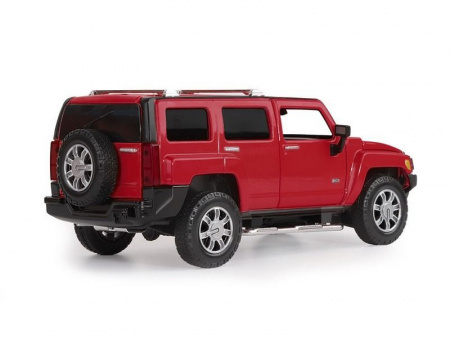 Фото Машина "АВТОПАНОРАМА" Hummer H3, красный, 1/24, свет, звук, в/к 24,5*12,5*10,5 см | Инномарт