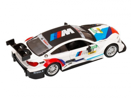 Фото Машина "АВТОПАНОРАМА" BMW M4, 1/44, белый, инерция, откр. двери, в/к 17,5*12,5*6,5 см | Инномарт