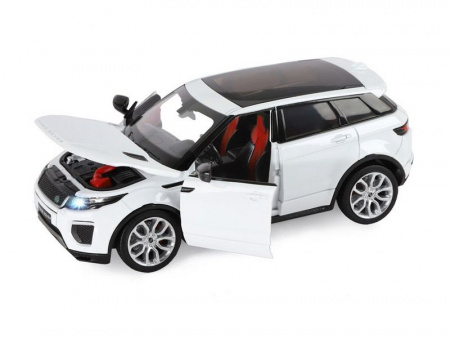 Фото Машина "АВТОПАНОРАМА" Land Rover Range Rover Evoque HSE 2017, белый, 1/24, в/к 24,5*12,5*10,5 см | Инномарт