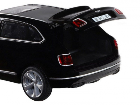 Фото Машина "АВТОПАНОРАМА" Bentley Bentayga, черный, 1/34, свет, звук, инерция, в/к 17,5*13,5*9 см | Инномарт