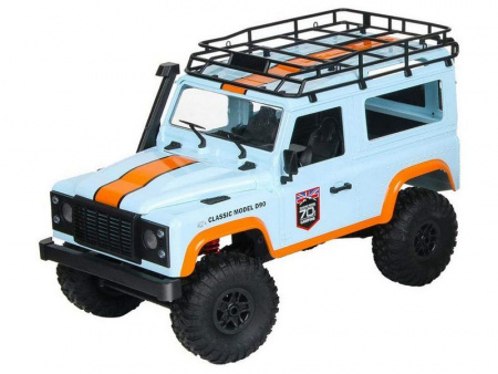 Фото Радиоуправляемая машина MN MODEL английский внедорожник Defender D90 (голубой) 4WD 2.4G 1/12 RTR | Инномарт
