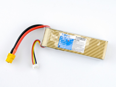 Фото Аккумулятор Li-Po 2200mAh, 11,1V, 20C для самолета Top RC Riot | Инномарт