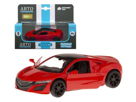 Фото Машина "АВТОПАНОРАМА" Honda Acura NSX, красный, 1/38, инерция, в/к 17,5*12,5*6,5 см | Инномарт