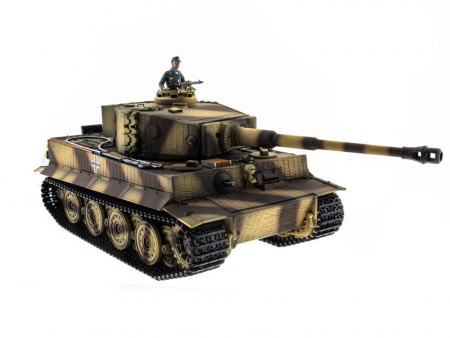 Фото P/У танк Taigen 1/16 Tiger 1 (Германия, поздняя версия) 2.4G RTR летний камуфляж | Инномарт