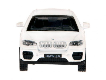Фото Машина "АВТОПАНОРАМА" BMW X6, 1/43, белый, инерция, откр. двери, в/к 17,5*12,5*6,5 см | Инномарт