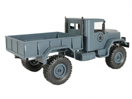 Фото Радиоуправляемая машина MN MODEL военный грузовик (серый) 4WD 2.4G 1/16 RTR | Инномарт
