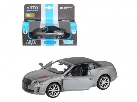 Фото Машина "АВТОПАНОРАМА" Bentley Supersport ISR серый, 1/43, инерция, в/к 17,5*12,5*6,5 см | Инномарт