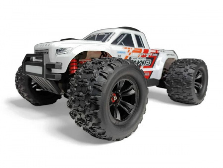 Фото Радиоуправляемый монстр MJX Hyper Go 10208 V2 (белый) Brushless 4WD 2.4G LED 1/10, без ЗУ и акб | Инномарт
