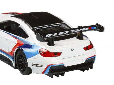 Фото Машина "АВТОПАНОРАМА" BMW M6, 1/44, белый, инерция, откр. двери, в/к 17,5*12,5*6,5 см | Инномарт