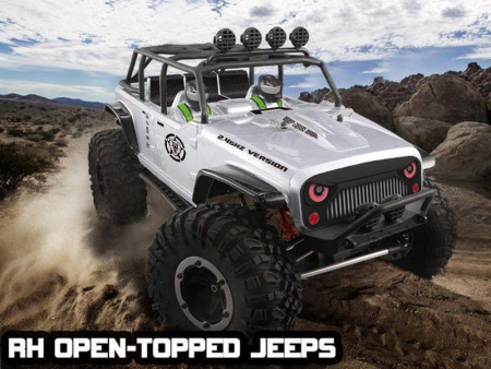 Фото Радиоуправляемый краулер Remo Hobby Open-Topped Jeeps 4WD 2.4G 1/10 RTR | Инномарт