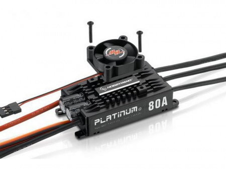 Фото Бесколлекторный регулятор Hobbywing Platinum 80A-V4 (80A-100A, Aircraft, Heli) | Инномарт