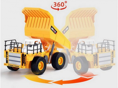 Фото Радиоуправляемый карьерный самосвал HUI NA TOYS 2.4G 6CH (дальность 8 м) 1/24 RTR | Инномарт