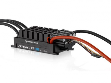Фото Бесколлекторный регулятор Hobbywing FLYFUN-130A-HV-OPTO-V5 (130A-160A, Aircraft) | Инномарт