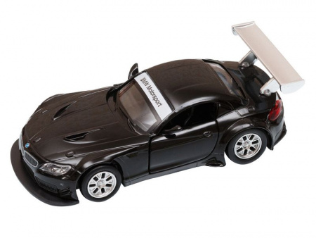 Фото Машина "АВТОПАНОРАМА" BMW Z4 GT3, 1/38, черный, инерция, откр. двери, в/к 17,5*12,5*6,5 см | Инномарт