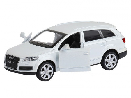 Фото Машина "АВТОПАНОРАМА" Audi Q7, белый, 1/43, инерция, в/к 17,5*12,5*6,5 см | Инномарт