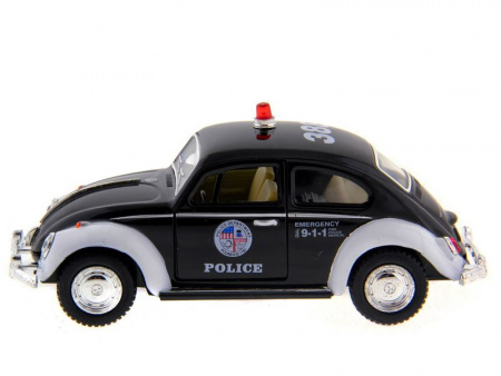 Фото Машина Kinsmart Volkswagen Classical Beetle (Police) инерция (1/12шт.) 1:32 б/к | Инномарт