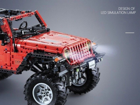 Фото Радиоуправляемый конструктор CaDA deTech Jeep Wrangler (1941 деталь) | Инномарт
