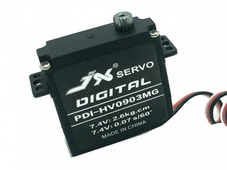 Фото Сервомашинка цифровая JX Servo PDI-HV0903MG (9.4г/2.6/0.07/7.4V) Mini | Инномарт