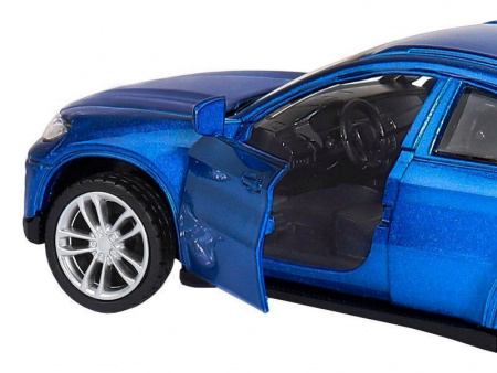 Фото Машина "АВТОПАНОРАМА" BMW X6, 1/43, синий, инерция, откр. двери, в/к 17,5*12,5*6,5 см | Инномарт