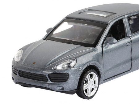 Фото Машина "АВТОПАНОРАМА" Porsche Cayenne S, серый перламутр, 1/43, инерция, в/к 17,5*12,5*6,5 см | Инномарт