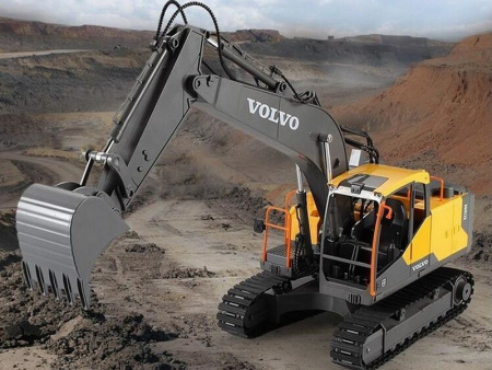 Фото Радиоуправляемый экскаватор Double Eagle Volvo EC160E 1:16 2.4G | Инномарт