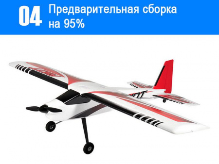 Фото Радиоуправляемый самолет Top RC Riot 1400мм 2.4G 4-ch LiPo RTF | Инномарт
