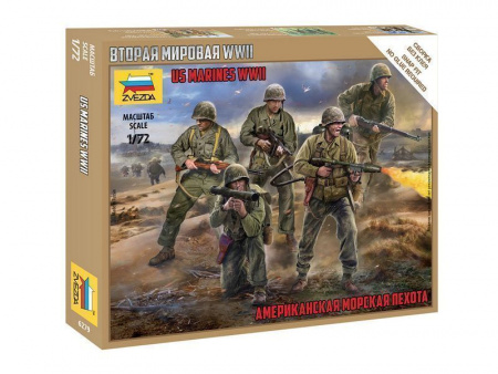 Фото Сборная модель ZVEZDA Американская морская пехота, 1/72 | Инномарт