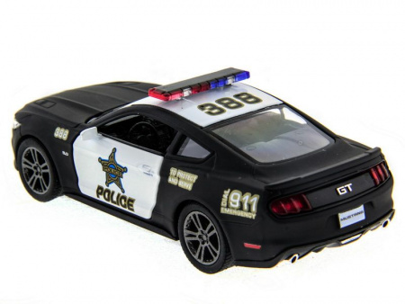 Фото Машина Kinsmart 1:38 Ford Mustang GT 2015 (Police) инерция (1/12шт.) б/к | Инномарт