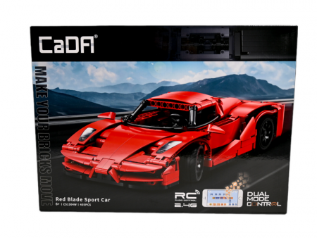 Фото Радиоуправляемый конструктор CaDA спортивный автомобиль Red Blade (432 детали) | Инномарт