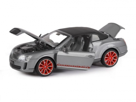 Фото Машина "АВТОПАНОРАМА" Bentley Continental Supersports ISR, серый мет, 1/24, в/к 24,5*12,5*10,5 см | Инномарт