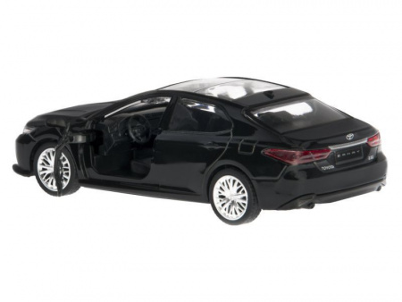 Фото Машина "АВТОПАНОРАМА" Toyota Camry, черный, 1/43, откр. двери, инерция, в/к 17,5*12,5*6,5 см | Инномарт