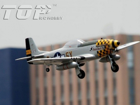 Фото Р/У самолет Top RC P-51D (желтая раскраска) 750мм PNP | Инномарт