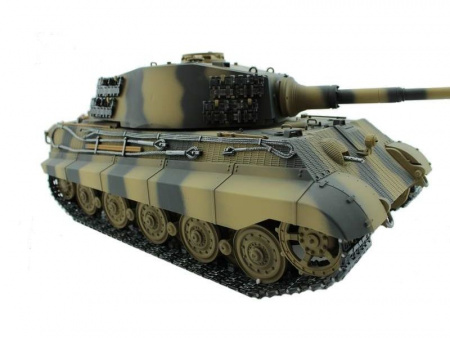 Фото Р/У танк Torro King Tiger (башня Henschel) 1/16 2.4G, ВВ-пушка, деревянная коробка | Инномарт