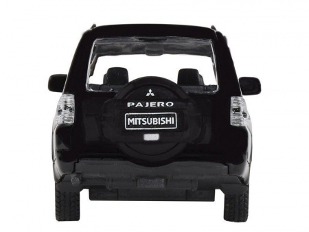 Фото Машина "АВТОПАНОРАМА" Mitsubishi Pajero 4WD Tubro, черный, 1/43, инерция, в/к 17,5*12,5*6,5 см | Инномарт