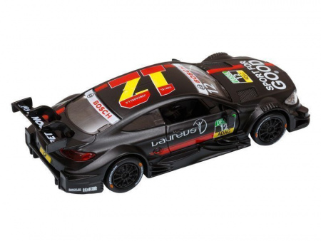 Фото Машина "АВТОПАНОРАМА" Mercedes-AMG C 63 DTM, черный, 1/42, инерция, откр двери, в/к 17,5*12,5*6,5 | Инномарт