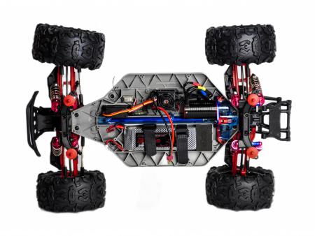 Фото Радиоуправляемый монстр Remo Hobby Dinosaurs Master Brushless UPGRADE PLUS (синий) 4WD 2.4G 1/8 RTR | Инномарт