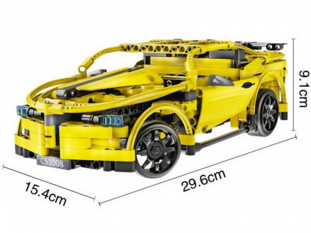 Фото Р/У конструктор CaDA Technic спортивная машина (419 деталей) | Инномарт