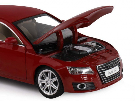 Фото Машина "АВТОПАНОРАМА" Audi A7, красный, 1/24, свет, звук, в/к 24,5*12,5*10,5 см | Инномарт
