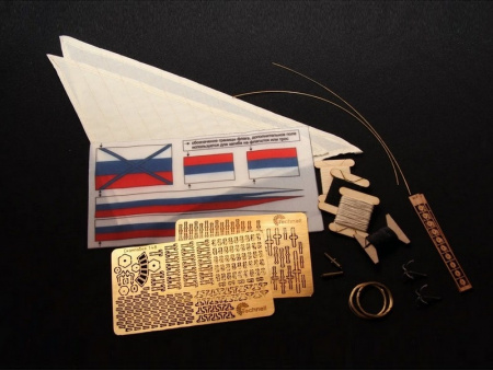 Фото Сборная деревянная модель корабля Technell Азовская скампавея, 1/48 | Инномарт