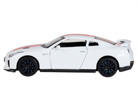 Фото Машина "АВТОПАНОРАМА" Nissan GT-R (R35), 1/32, белый, свет, звук, в/к 18*9*13,5 см | Инномарт