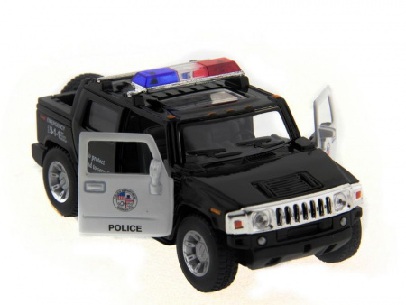 Фото Машина Kinsmart 1:40 Hummer H2 Police инерция (1/12шт.) б/к | Инномарт