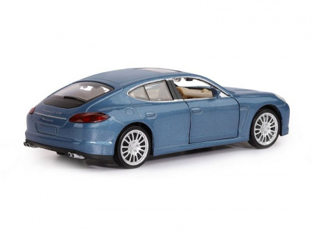 Фото Машина "АВТОПАНОРАМА" Porsche Panamera S, синий, 1/32, свет, звук, инерция, в/к 17,5*13,5*9 см | Инномарт