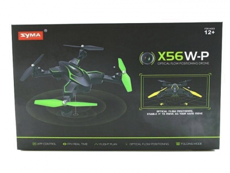 Фото Р/У квадрокоптер Syma X56W-P Folding Wizard с FPV трансляцией Wi-Fi, оптич.стабил., барометр, 2.4G | Инномарт