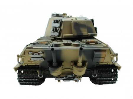 Фото Радиоуправляемый танк Torro King Tiger 1/16, ВВ-пушка, дым, деревянная коробка V3.0 2.4G RTR | Инномарт