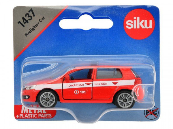 Легковой автомобиль Siku 1437RUS Пожарная служба, красный | Инномарт
