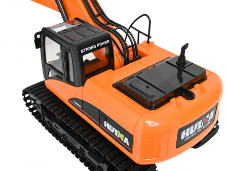 Фото Радиоуправляемый экскаватор HUI NA TOYS, длиннорукий, оранжевый 2.4G 15CH 1/14 RTR | Инномарт